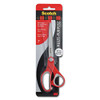 Multi-purpose Scissors, Pointed Tip, 7" Long, 3.38" Cut Length, Gray/red Straight Handle Multi-purpose Scissors, Pointed Tip, 7" Long, 3.38" Cut Length, Gray/red Straight Handle
