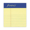 Perforated Writing Pads, Narrow Rule, 50 Canary-yellow 8.5 X 11.75 Sheets, Dozen Perforated Writing Pads, Narrow Rule, 50 Canary-yellow 8.5 X 11.75 Sheets, Dozen