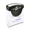 Pre-inked Shutter Stamp, Red/blue, Emailed, 1 5/8 X 1/2 Pre-inked Shutter Stamp, Red/blue, Emailed, 1 5/8 X 1/2