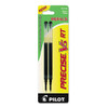 Refill For Pilot Precise V5 Rt Rolling Ball, Extra-fine Conical Tip, Black Ink, 2/pack