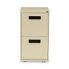 File Pedestal, Left Or Right, 2 Legal/letter-size File Drawers, Putty, 14.96" X 19.29" X 27.75"