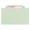 Pressboard Classification Folders With Safeshield Coated Fasteners, 2/5 Cut, 2 Dividers, Legal Size, Gray-green, 10/box Pressboard Classification Folders With Safeshield Coated Fasteners, 2/5 Cut, 2 Dividers, Legal Size, Gray-green, 10/box