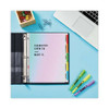Clear Easy View Plastic Dividers With Multicolored Tabs And Sheet Protector, 5-tab, 11 X 8.5, Clear, 1 Set Clear Easy View Plastic Dividers With Multicolored Tabs And Sheet Protector, 5-tab, 11 X 8.5, Clear, 1 Set