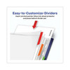 Clear Easy View Plastic Dividers With Multicolored Tabs And Sheet Protector, 5-tab, 11 X 8.5, Clear, 1 Set Clear Easy View Plastic Dividers With Multicolored Tabs And Sheet Protector, 5-tab, 11 X 8.5, Clear, 1 Set