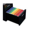 File Pedestal, Left Or Right, 2-drawers: Box/file, Legal/letter, Black, 14.96" X 19.29" X 21.65" File Pedestal, Left Or Right, 2-drawers: Box/file, Legal/letter, Black, 14.96" X 19.29" X 21.65"