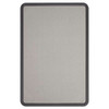 Contour Fabric Bulletin Board, 48 X 36, Gray Surface, Black Plastic Frame Contour Fabric Bulletin Board, 48 X 36, Gray Surface, Black Plastic Frame