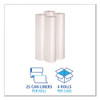 Low Density Repro Can Liners, 56 Gal, 1.4 Mil, 43" X 47", Clear, 10 Bags/roll, 10 Rolls/carton Low Density Repro Can Liners, 56 Gal, 1.4 Mil, 43" X 47", Clear, 10 Bags/roll, 10 Rolls/carton