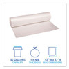Low Density Repro Can Liners, 56 Gal, 1.4 Mil, 43" X 47", Clear, 10 Bags/roll, 10 Rolls/carton Low Density Repro Can Liners, 56 Gal, 1.4 Mil, 43" X 47", Clear, 10 Bags/roll, 10 Rolls/carton