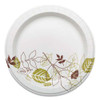 Pathways Soak Proof Shield Heavyweight Paper Plates, Wisesize, 8.5" Dia, Green/burgundy, 500/carton Pathways Soak Proof Shield Heavyweight Paper Plates, Wisesize, 8.5" Dia, Green/burgundy, 500/carton