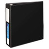 Heavy-duty Non-view Binder With Durahinge, Three Locking One Touch Ezd Rings And Spine Label, 3" Capacity, 11 X 8.5, Black Heavy-duty Non-view Binder With Durahinge, Three Locking One Touch Ezd Rings And Spine Label, 3" Capacity, 11 X 8.5, Black