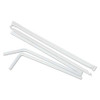 Flexible Wrapped Straws, 7.75", Plastic, White, 500/pack, 20 Packs/carton Flexible Wrapped Straws, 7.75", Plastic, White, 500/pack, 20 Packs/carton