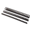 Plastic Comb Bindings, 5/16" Diameter, 40 Sheet Capacity, Black, 100/pack Plastic Comb Bindings, 5/16" Diameter, 40 Sheet Capacity, Black, 100/pack