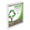 Earth's Choice Biobased Round Ring View Binder, 3 Rings, 0.5" Capacity, 11 X 8.5, White Earth's Choice Biobased Round Ring View Binder, 3 Rings, 0.5" Capacity, 11 X 8.5, White