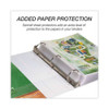 Earth's Choice Biobased Round Ring View Binder, 3 Rings, 3" Capacity, 11 X 8.5, White