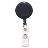 Swivel-back Retractable Id Card Reel, 30" Extension, Black, 12/pack Swivel-back Retractable Id Card Reel, 30" Extension, Black, 12/pack