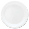 Mediumweight Foam Dinnerware, Plates, 6" Dia, White, 125/pack
