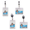 Resealable Id Badge Holders, Vertical, Frosted 3.68" X 5" Holder, 2.62" X 3.75" Insert, 50/pack