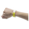 Crowd Management Wristbands, Sequentially Numbered, 9.75" X 0.75", Yellow, 500/pack Crowd Management Wristbands, Sequentially Numbered, 9.75" X 0.75", Yellow, 500/pack