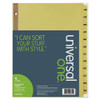 Deluxe Preprinted Plastic Coated Tab Dividers With Black Printing, 31-tab, 1 To 31, 11 X 8.5, Buff, 1 Set Deluxe Preprinted Plastic Coated Tab Dividers With Black Printing, 31-tab, 1 To 31, 11 X 8.5, Buff, 1 Set