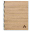 Deluxe Sugarcane Based Notebooks, 1 Subject, Medium/college Rule, Brown Cover, 11 X 8.5, 100 Sheets