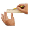 Wood Ruler With Single Metal Edge, Standard, 12" Long Wood Ruler With Single Metal Edge, Standard, 12" Long