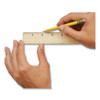 Wood Ruler With Single Metal Edge, Standard, 12" Long Wood Ruler With Single Metal Edge, Standard, 12" Long
