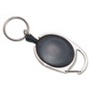 Carabiner-style Retractable Id Card Reel, 30" Extension, Smoke, 6/pack Carabiner-style Retractable Id Card Reel, 30" Extension, Smoke, 6/pack