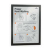 Duraframe Sign Holder, 8 1/2 X 11, Black Frame, 2 Per Pack