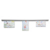 Grip-a-strip Display Rail, 24 X 1 1/2, Aluminum Finish Grip-a-strip Display Rail, 24 X 1 1/2, Aluminum Finish