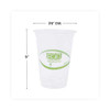 Greenstripe Renewable And Compostable Cold Cups, 16 Oz, Clear, 50/pack, 20 Packs/carton Greenstripe Renewable And Compostable Cold Cups, 16 Oz, Clear, 50/pack, 20 Packs/carton