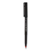 Onyx Roller Ball Pen, Stick, Fine 0.7 Mm, Red Ink, Black Matte Barrel, Dozen