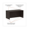 Alera Valencia Series Straight Front Desk Shell, 59.13" X 29.5" X 29.63", Espresso Alera Valencia Series Straight Front Desk Shell, 59.13" X 29.5" X 29.63", Espresso