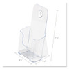 Docuholder For Countertop/wall-mount, Leaflet Size, 4.25w X 3.25d X 7.75h, Clear Docuholder For Countertop/wall-mount, Leaflet Size, 4.25w X 3.25d X 7.75h, Clear