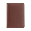 Contrast Stitch Leather Padfolio, 6 1/4w X 8 3/4h, Open Style, Brown Contrast Stitch Leather Padfolio, 6 1/4w X 8 3/4h, Open Style, Brown