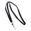 Deluxe Lanyards, Metal J-hook Fastener, 36" Long, Black, 24/box Deluxe Lanyards, Metal J-hook Fastener, 36" Long, Black, 24/box