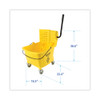 Pro-pac Side-squeeze Wringer/bucket Combo, 8.75 Gal, Yellow Pro-pac Side-squeeze Wringer/bucket Combo, 8.75 Gal, Yellow