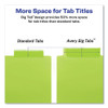 Insertable Big Tab Plastic Dividers, 5-tab, 11 X 8.5, Assorted, 1 Set Insertable Big Tab Plastic Dividers, 5-tab, 11 X 8.5, Assorted, 1 Set