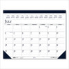 Recycled Academic Desk Pad Calendar, 18.5 X 13, White/blue Sheets, Blue Binding/corners, 14-month (july To Aug): 2023 To 2024 Recycled Academic Desk Pad Calendar, 18.5 X 13, White/blue Sheets, Blue Binding/corners, 14-month (july To Aug): 2023 To 2024