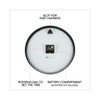 24-hour Round Wall Clock, 12.63" Overall Diameter, Black Case, 1 Aa (sold Separately) 24-hour Round Wall Clock, 12.63" Overall Diameter, Black Case, 1 Aa (sold Separately)