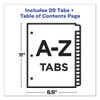 Customizable Toc Ready Index Multicolor Dividers, A-z, Letter Customizable Toc Ready Index Multicolor Dividers, A-z, Letter