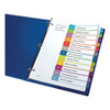 Customizable Toc Ready Index Multicolor Dividers, Jan-dec, Letter Customizable Toc Ready Index Multicolor Dividers, Jan-dec, Letter