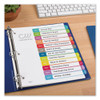 Customizable Toc Ready Index Multicolor Dividers, Jan-dec, Letter Customizable Toc Ready Index Multicolor Dividers, Jan-dec, Letter