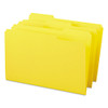 Reinforced Top Tab Colored File Folders, 1/3-cut Tabs: Assorted, Legal Size, 0.75" Expansion, Yellow, 100/box Reinforced Top Tab Colored File Folders, 1/3-cut Tabs: Assorted, Legal Size, 0.75" Expansion, Yellow, 100/box