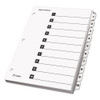 Onestep Printable Table Of Contents And Dividers, 10-tab, 1 To 10, 11 X 8.5, White, 1 Set Onestep Printable Table Of Contents And Dividers, 10-tab, 1 To 10, 11 X 8.5, White, 1 Set