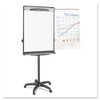 Tripod Extension Bar Magnetic Dry-erase Easel, 69" To 78" High, Black/silver