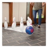 Bowling Set, Plastic/rubber, White, 10 Bowling Pins, 1 Bowling Ball