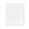 Write And Erase Plain-tab Paper Dividers, 5-tab, Letter, White, 36 Sets