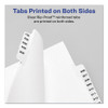 Preprinted Legal Exhibit Side Tab Index Dividers, Avery Style, 25-tab, 101 To 125, 11 X 8.5, White, 1 Set, (1334) Preprinted Legal Exhibit Side Tab Index Dividers, Avery Style, 25-tab, 101 To 125, 11 X 8.5, White, 1 Set, (1334)