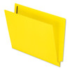 Colored Reinforced End Tab Fastener Folders, 2 Fasteners, Letter Size, Blue Exterior, 50/box