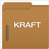 Kraft Fastener Folders, 1/3-cut Tabs: Assorted, 2 Fasteners, Letter Size, Kraft Exterior, 50/box